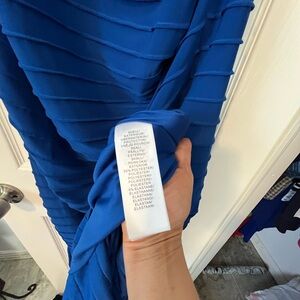 Adrianna Papell Blue High Low Dress